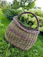 Wicker basket 039b - NaturelyWoven wicker - handmade