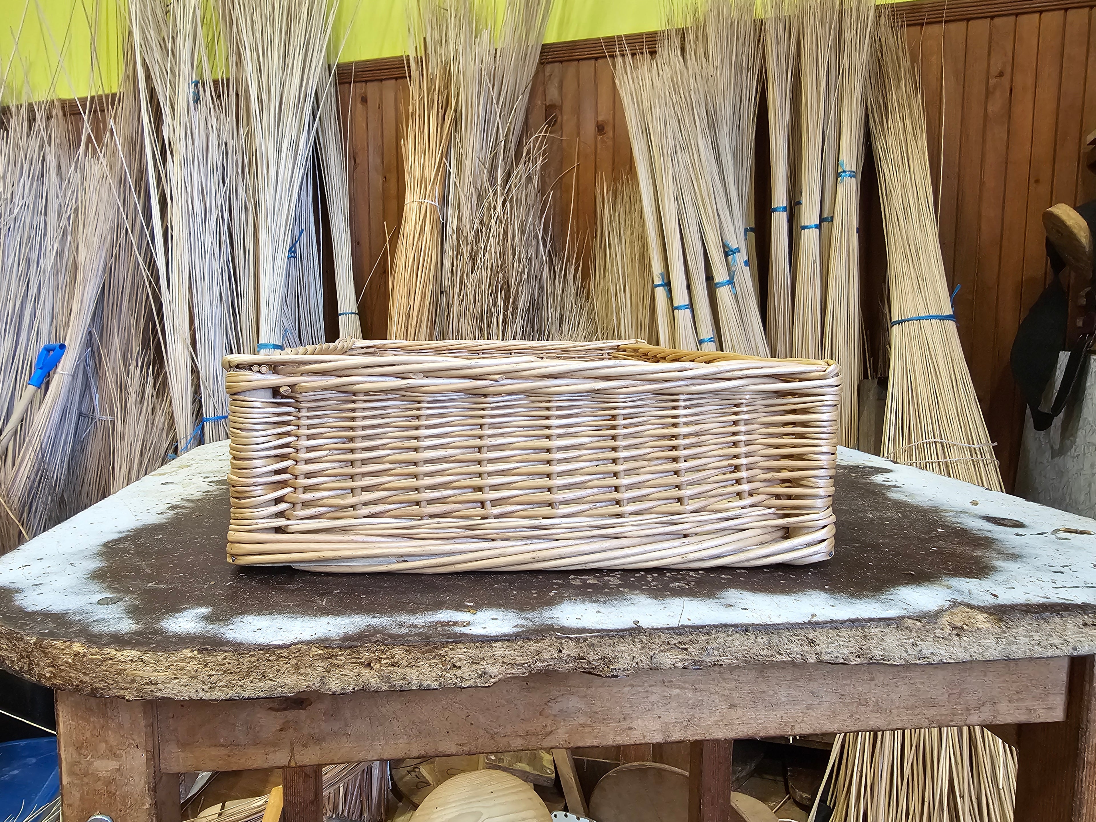 Shallow Wicker Tray Basket — wicker tray, view 5