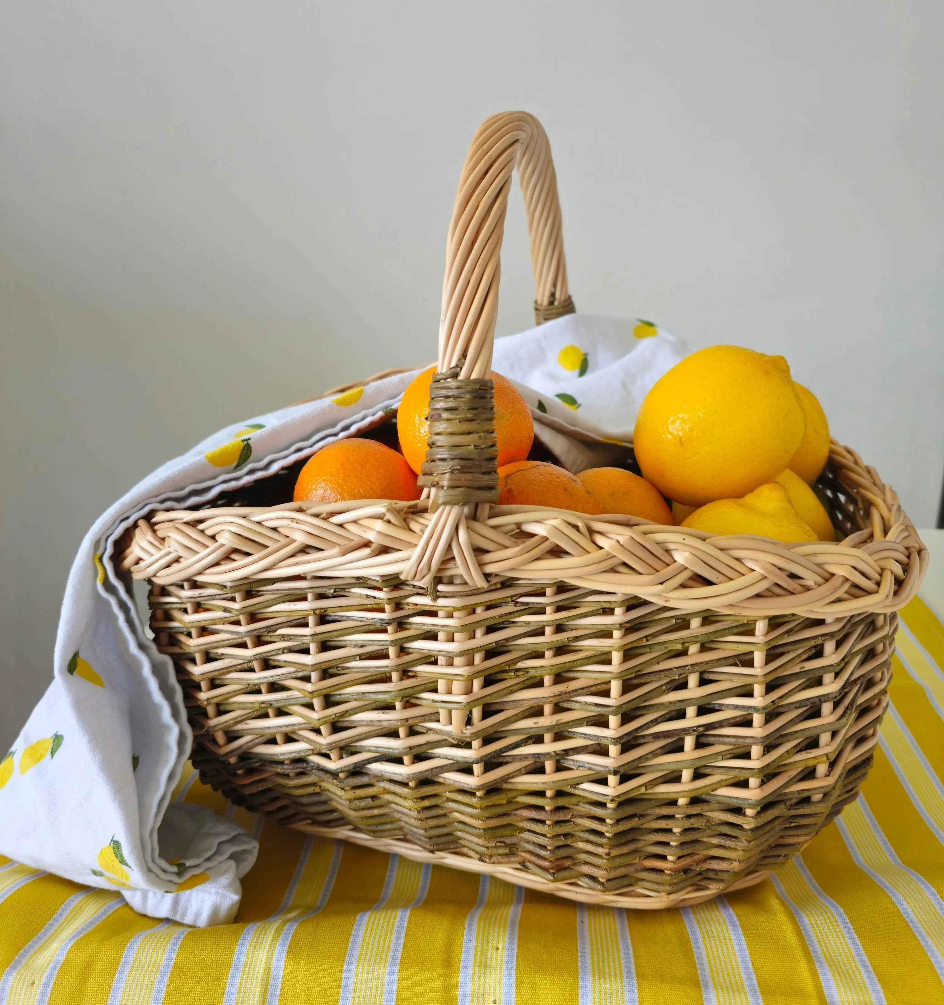 Small Wicker Fruit Basket — wicker basket, view 4