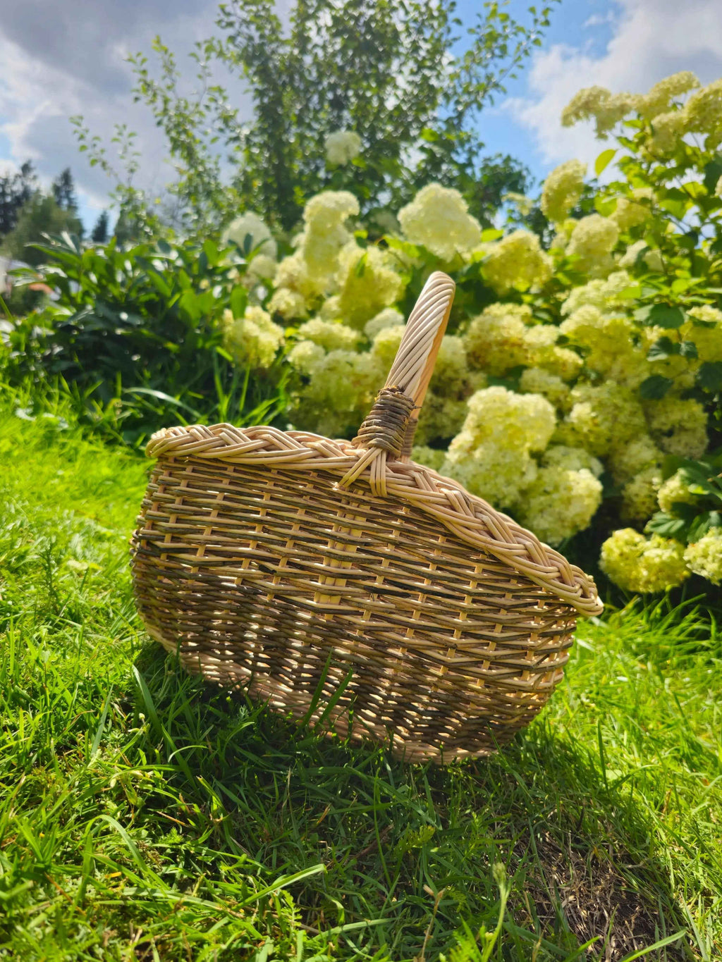 Small Wicker Fruit Basket — wicker basket, view 6