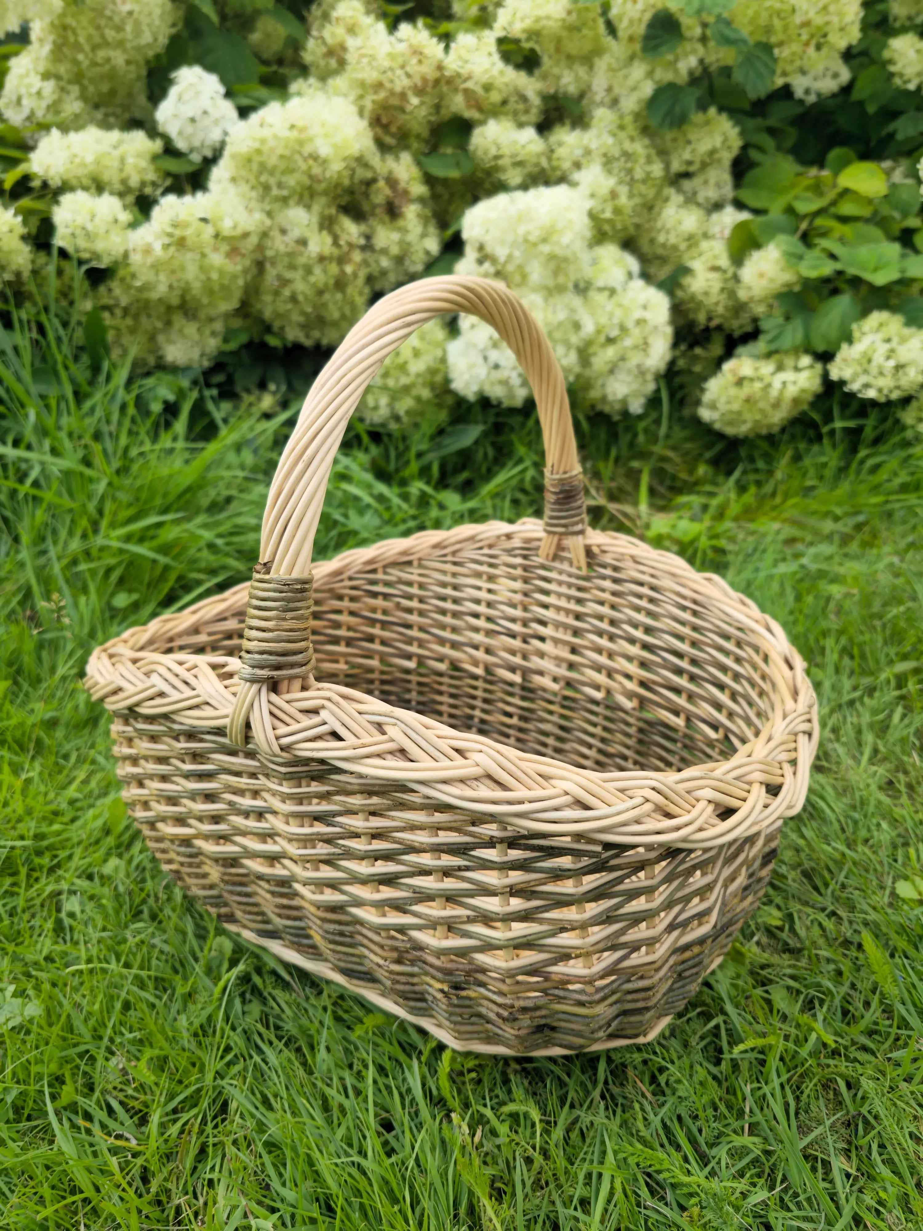 Small Wicker Fruit Basket — wicker basket, view 8