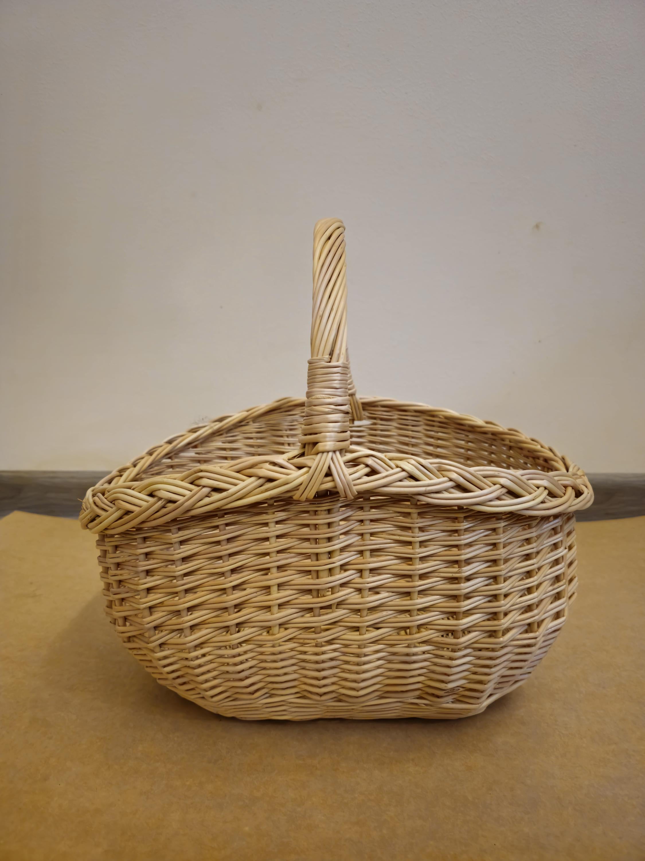 Small Wicker Fruit Basket — wicker basket, view 15