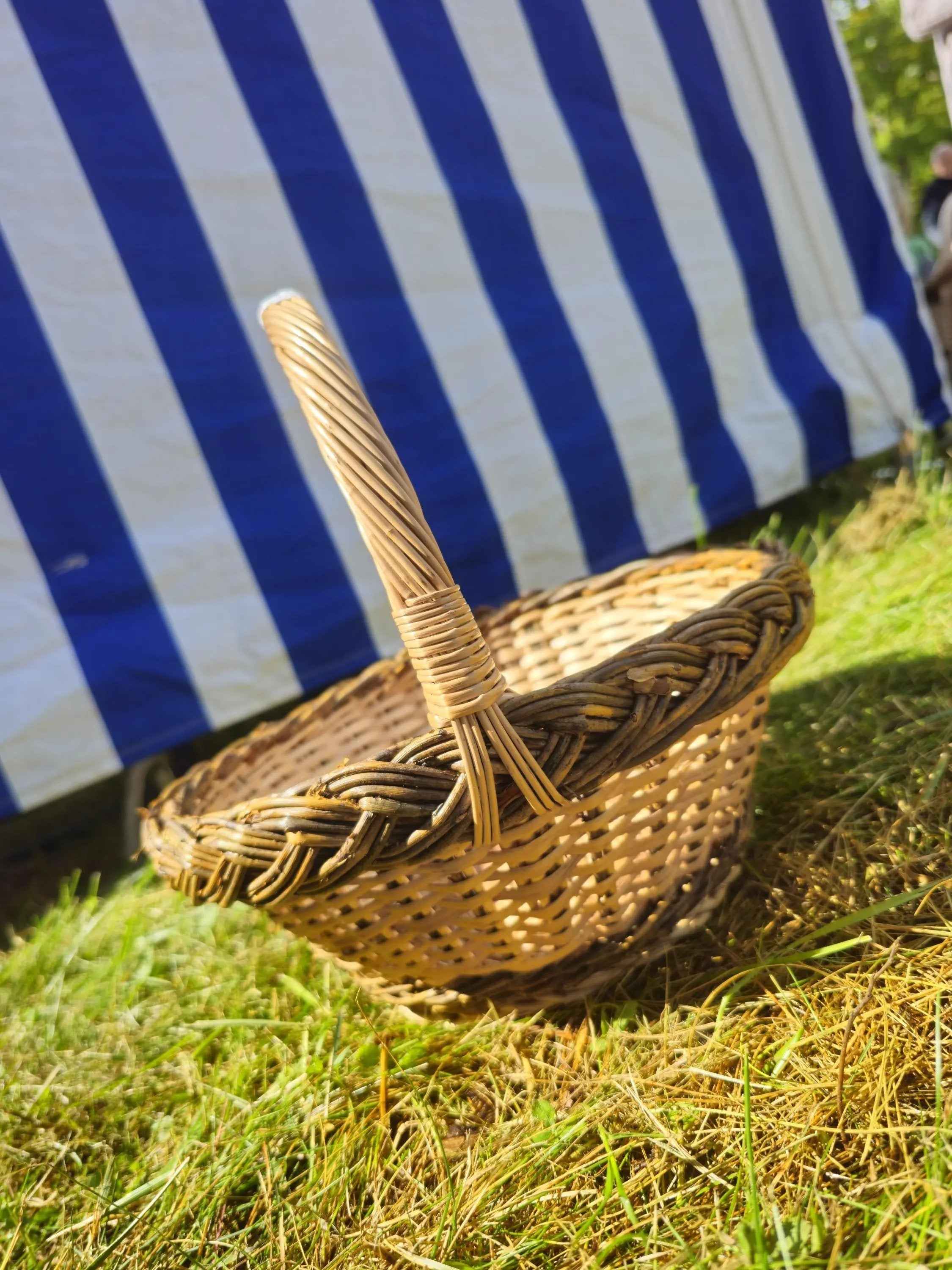 Small Wicker Basket — wicker basket, view 2