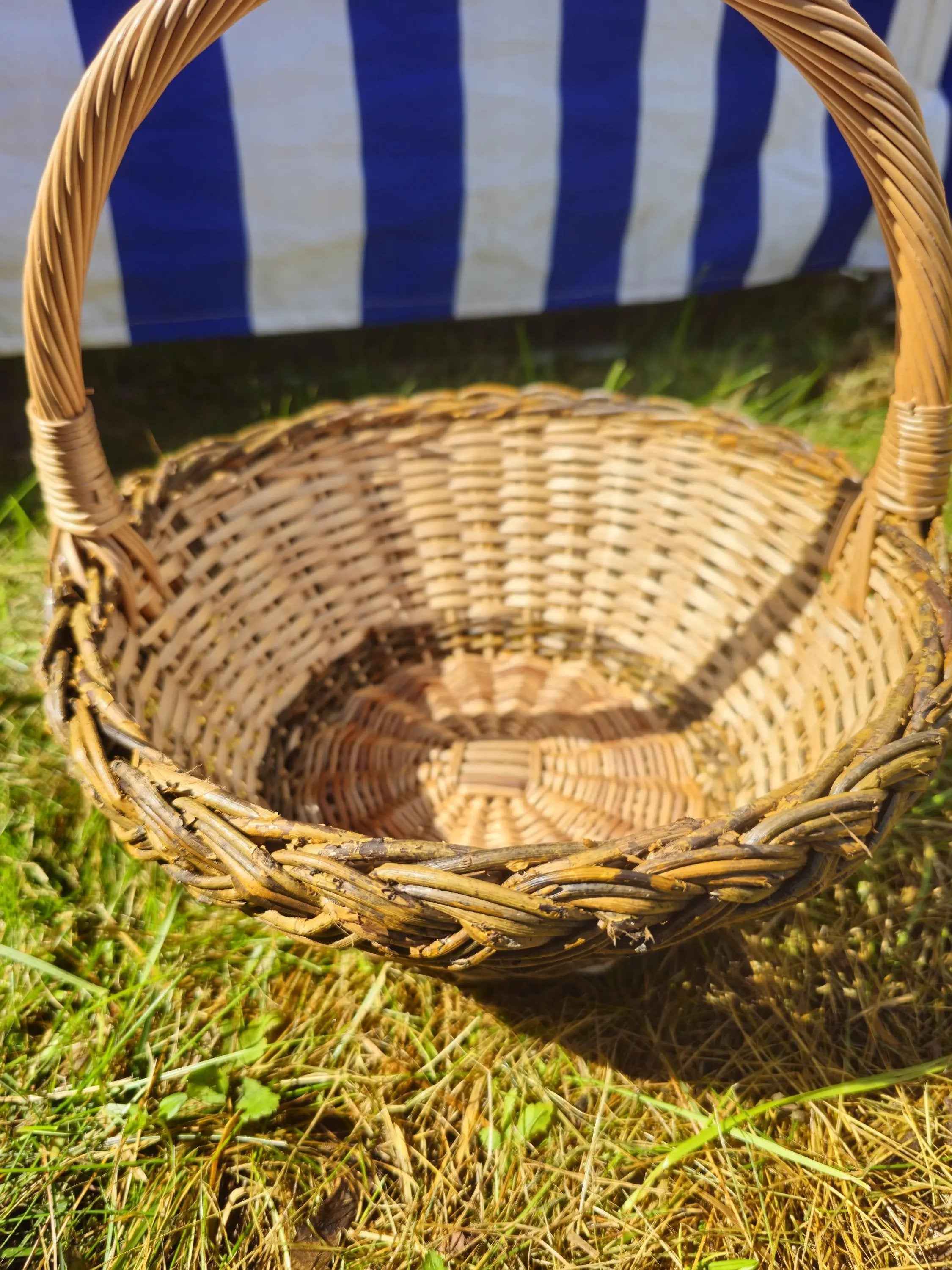 Small Wicker Basket — wicker basket, view 4