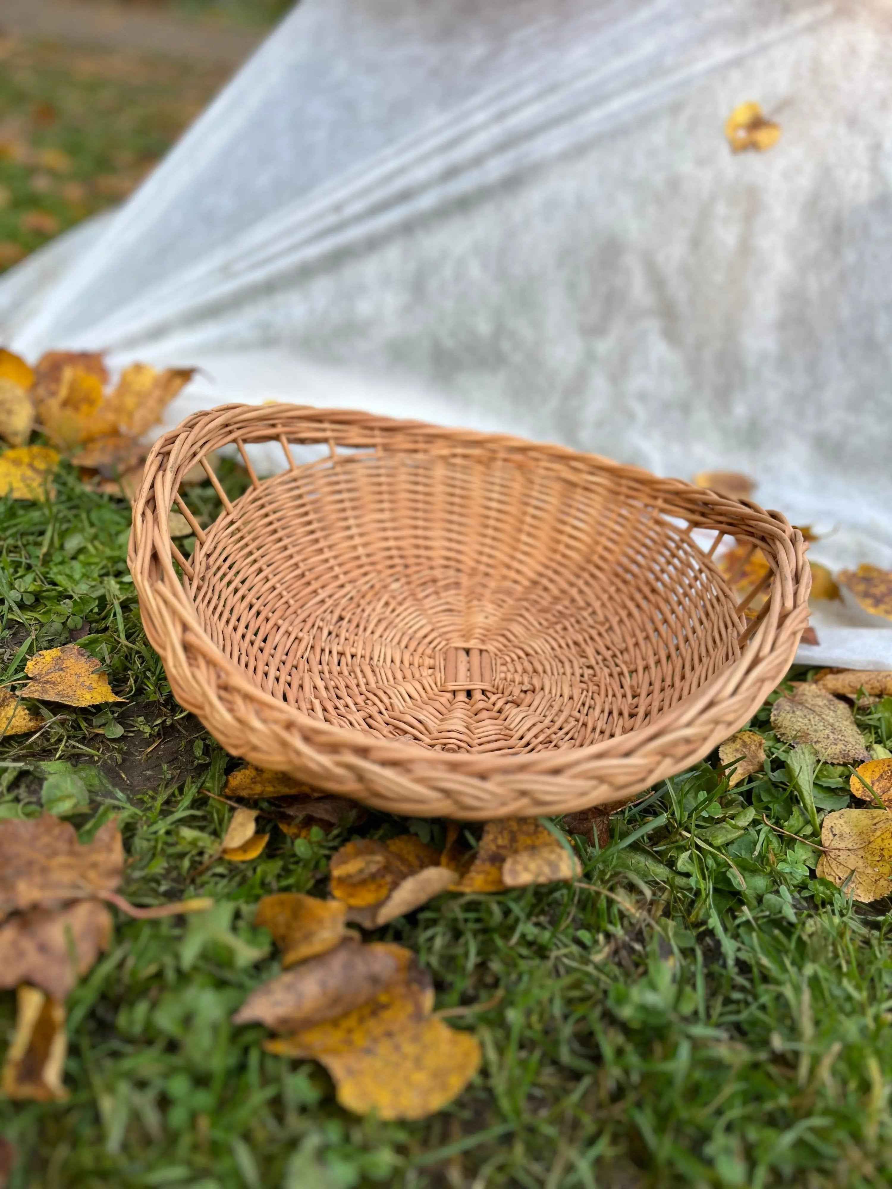 Mini Wicker Tray — handmade wicker tray from Lithuanian willow