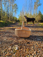 Small wicker basket 051b - NaturelyWoven wicker - handmade