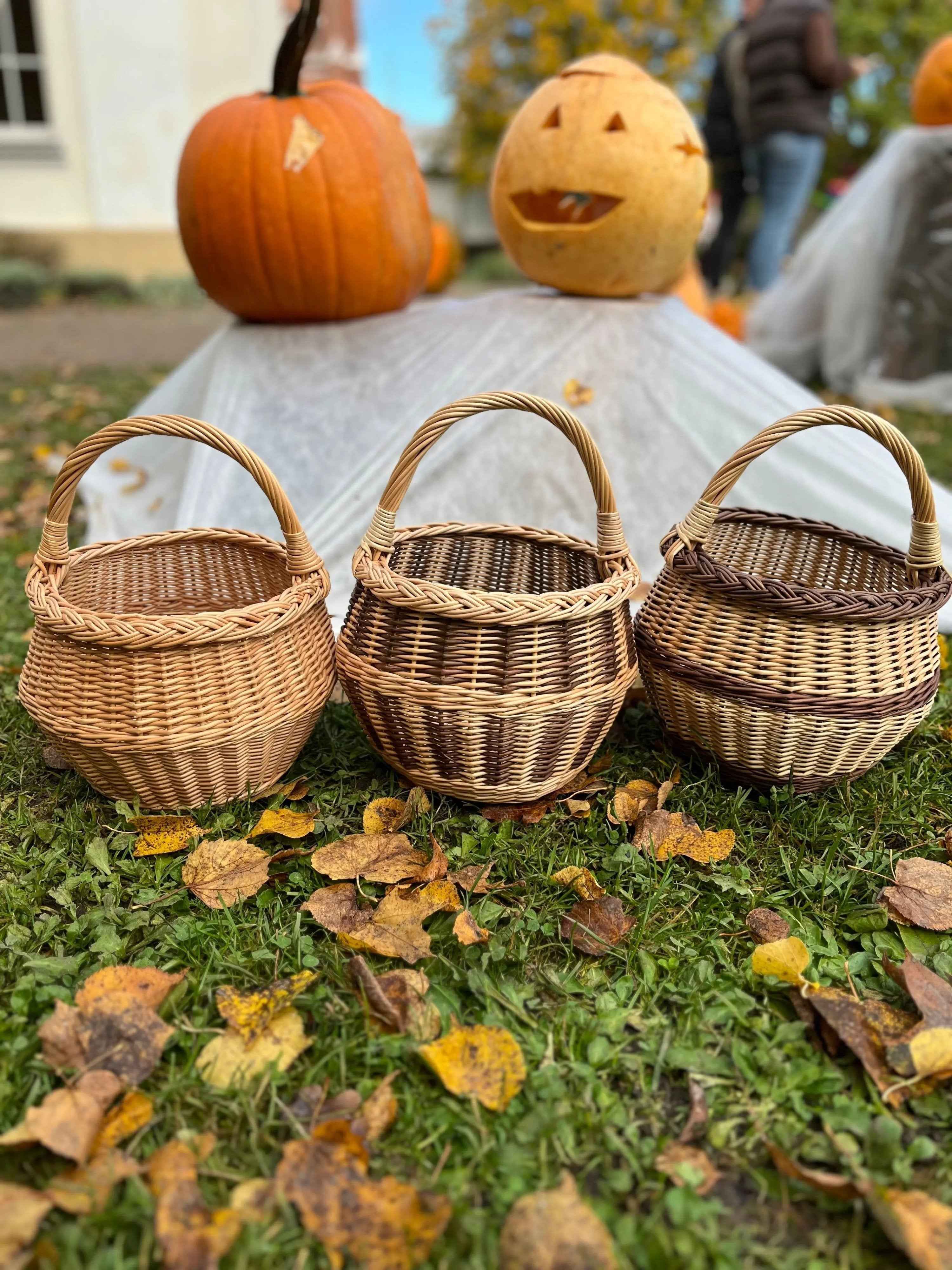 Small Wicker Flower Basket — handmade wicker basket from Lithuanian willow