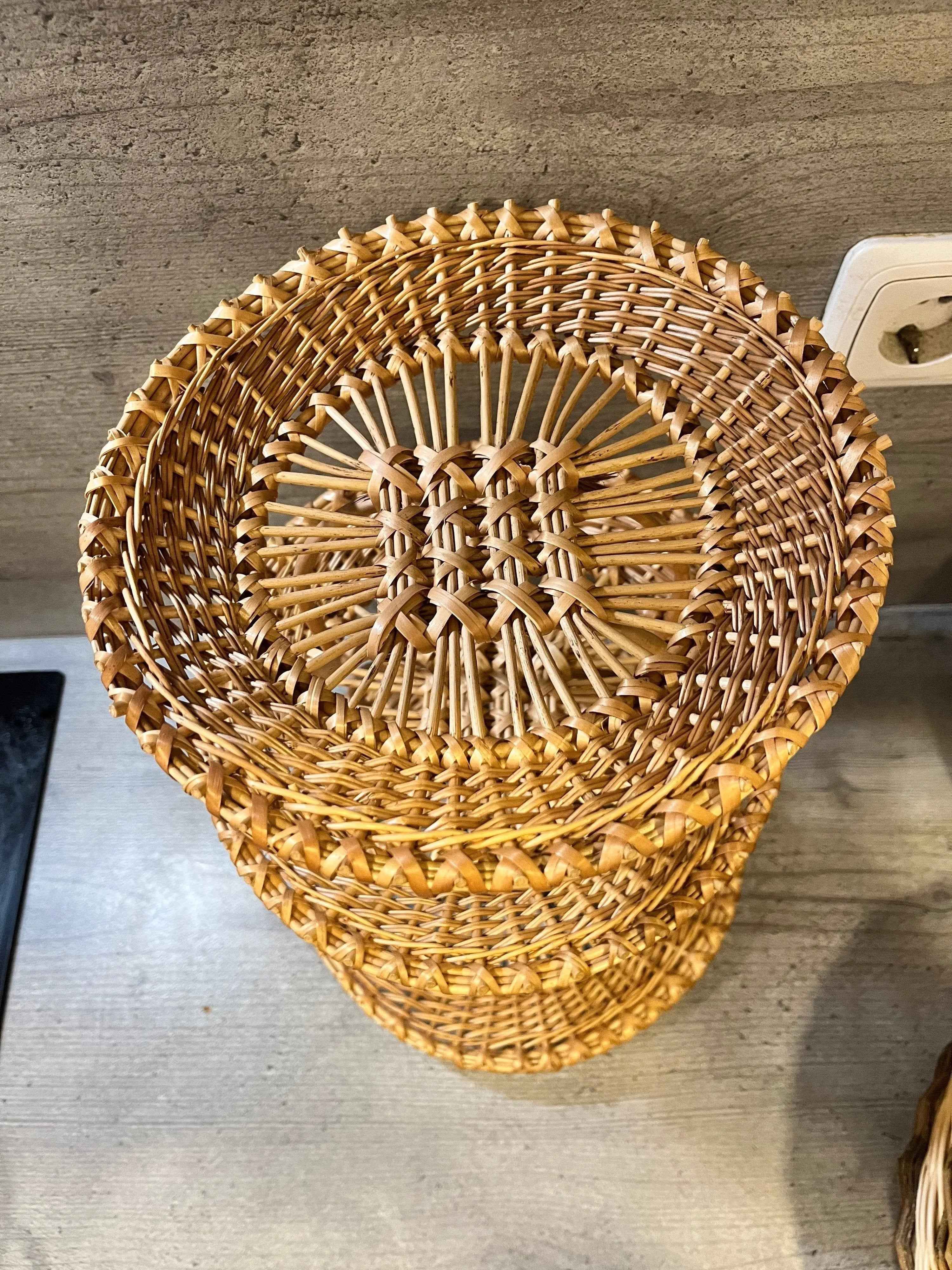 Three-Tier Wicker Display Stand — display stand, view 2