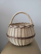 Wicker basket 049b - NaturelyWoven wicker - handmade