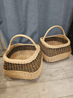 Wicker basket 017r - NaturelyWoven wicker - handmade
