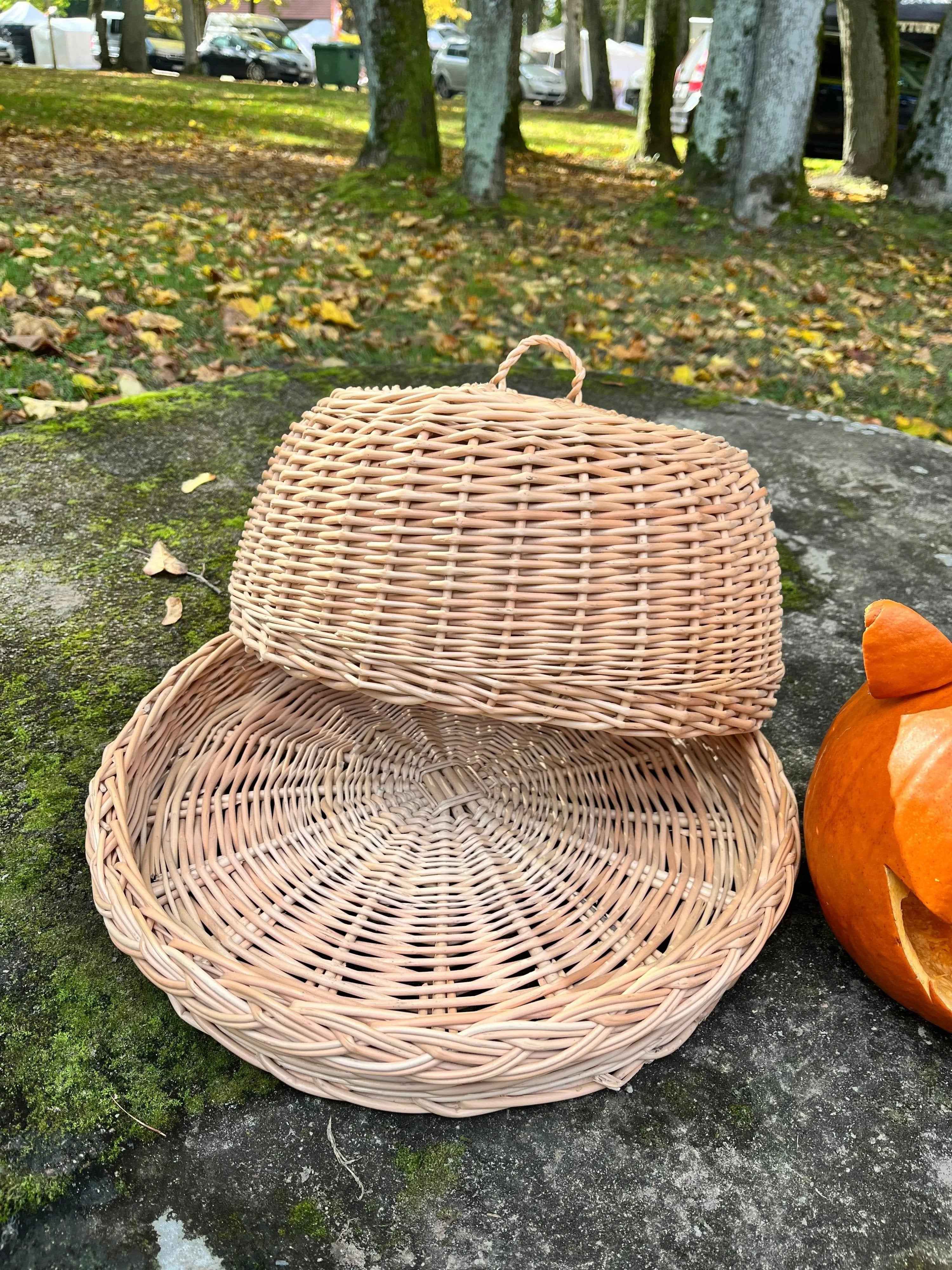 Wicker Food Cloche — food cover, view 4