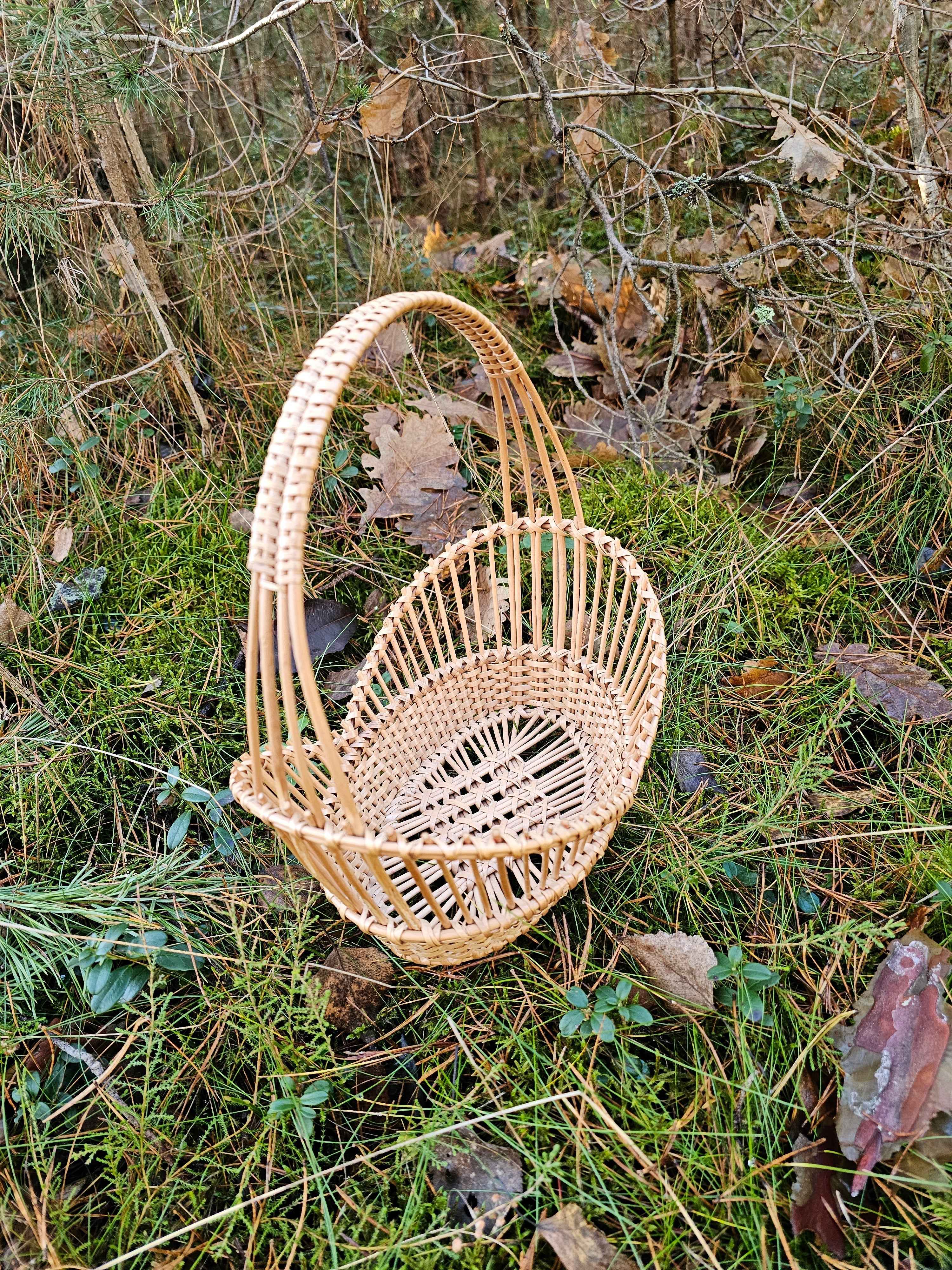 Ornate Wicker Serving Tray — wicker tray, view 2